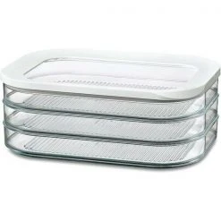 Mepal Aufschnittdose 3 X 0,55 L Modula Weiß