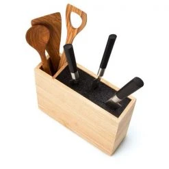 Continenta Messerblock 28 Cm Gummibaum Einsatz Gerade -Alessi-Shop Messerblock gross mit flex Einsatz Gummibaum 3 600x600 ID300380 c8e145266526dfdba3578ddaca4aca3c