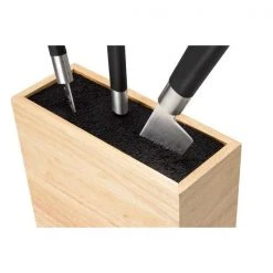 Continenta Messerblock 22 Cm Gummibaum Einsatz Gerade -Alessi-Shop Messerblock klein mit flex Einsatz Gummibaum 3 600x600 ID300376 9319a587c1ecb74350e96180e454c52a