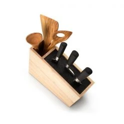 Continenta Messerblock 31 Cm Gummibaum Einsatz Schräg -Alessi-Shop Messerblock mit Utensilienbehaelter m flex Einsatz schraeg stehend 4 600x600 ID300079 91a601a455523b50796cb40c0abb41ca
