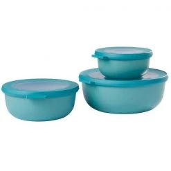Mepal Multischüssel 3er-Set Flach Cirqula Nordic Green