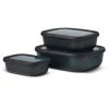 Mepal Multischüssel-Set Rechteckig 3-tlg. Cirqula Nordic Black -Alessi-Shop Starter Set Cirqula rechteckig flach Multibowl 3tlg nordic black 1 600x600 ID332688 5b0134bb0ea62bbdc51962d0d999d7c7