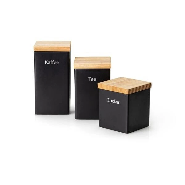 Continenta Vorratsdose 1 L Schwarz 4 Continenta Vorratsdose 1 L Schwarz – Bild 2