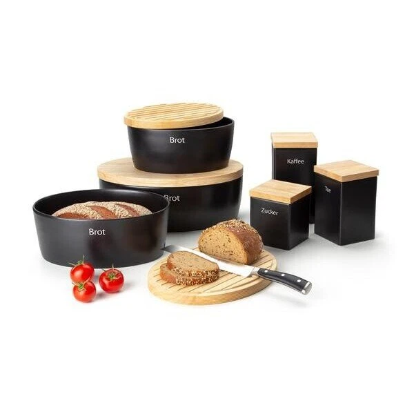 Continenta Vorratsdose 1 L Schwarz 5 Continenta Vorratsdose 1 L Schwarz – Bild 3